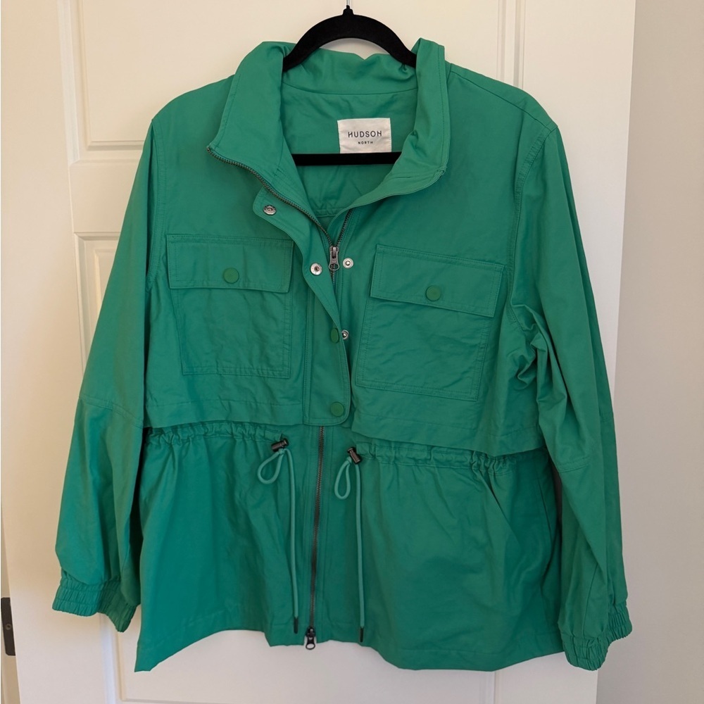 Hudson Women's Emerald Green Cotton Utility Jacket